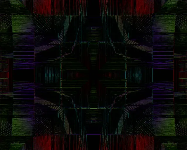 neon tunnel 5:4 industrial 60fps screensaver vj animation star burst