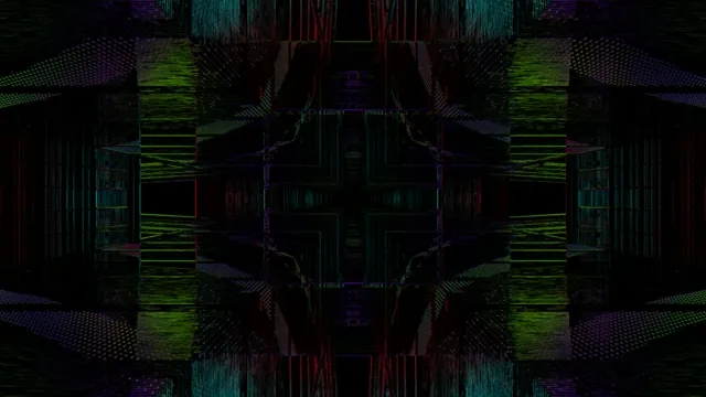 4K UHD 60fps screensaver neon tunnel vj loop geometric