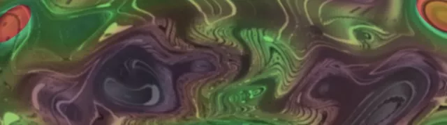 32:9 Super Ultrawide 60fps neon tunnel vj loop green mandala swirl