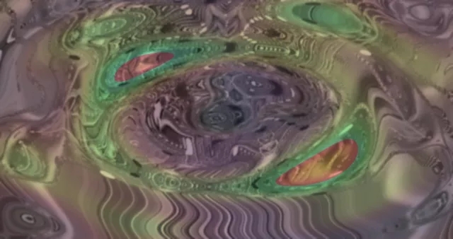 4k uhd 60fps screensaver neon tunnel vj loop green eye