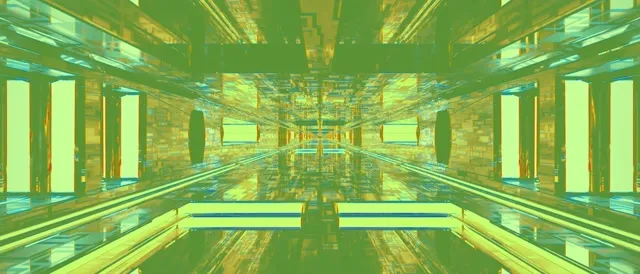 neon tunnel 21:9 ultrawide 60fps screensaver vj animation gold symmetry