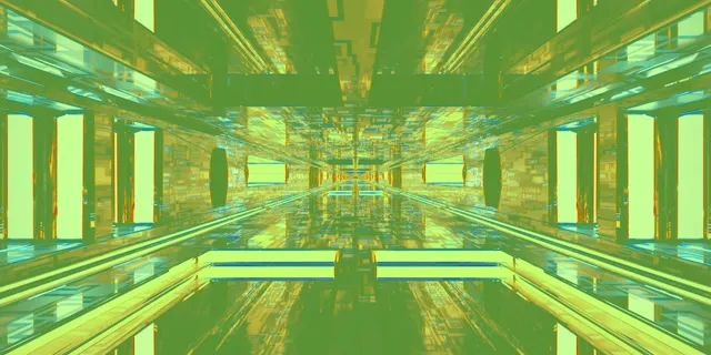 neon tunnel 2:1 univisium 60fps screensaver live wallpaper yellow grid