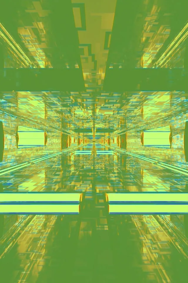 neon tunnel 2:3 photo portrait 60fps screensaver live wallpaper gold tunnel