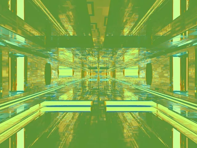 neon tunnel 4:3 classic 60fps screensaver motion background gold symmetry