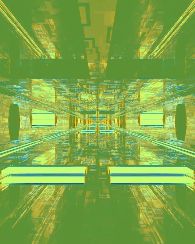 neon tunnel 4:5 instagram 60fps screensaver live wallpaper gold symmetry