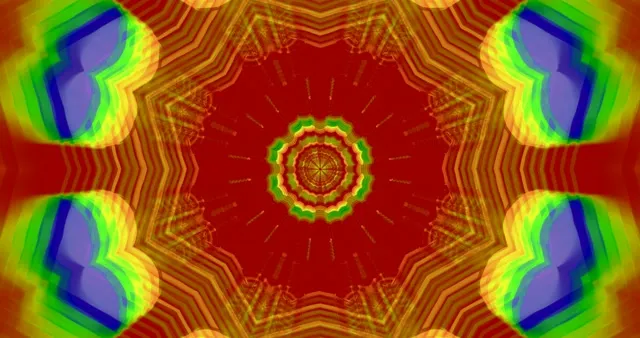 4K UHD 60fps Screensaver Neon Tunnel VJ Loop - Hypnotic Kaleidoscope