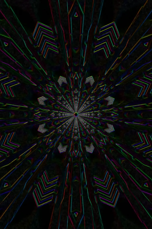 neon tunnel 2:3 photo portrait 60fps screensaver vj animation crimson star vortex