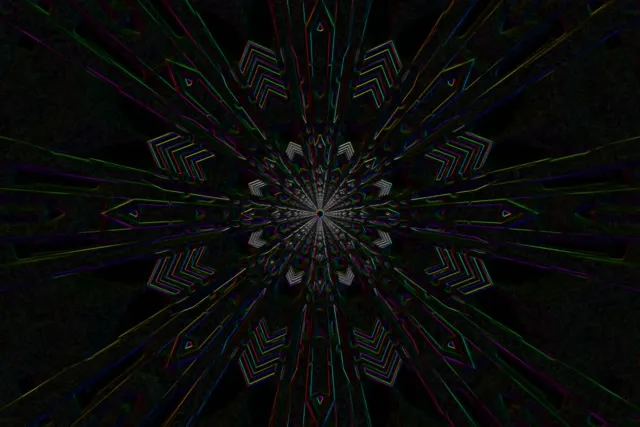 neon tunnel 3:2 surface 60fps screensaver vj loop pulsating octagon symmetry neon