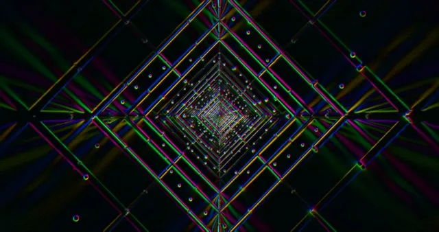 4k uhd 60fps screensaver neon tunnel vj loop motion background