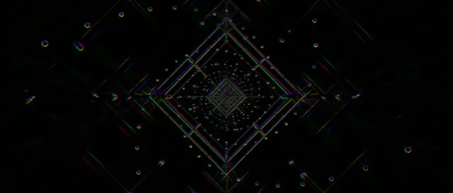 neon tunnel 21:9 ultrawide 60fps screensaver vj animation cyan purple symmetrical diamond