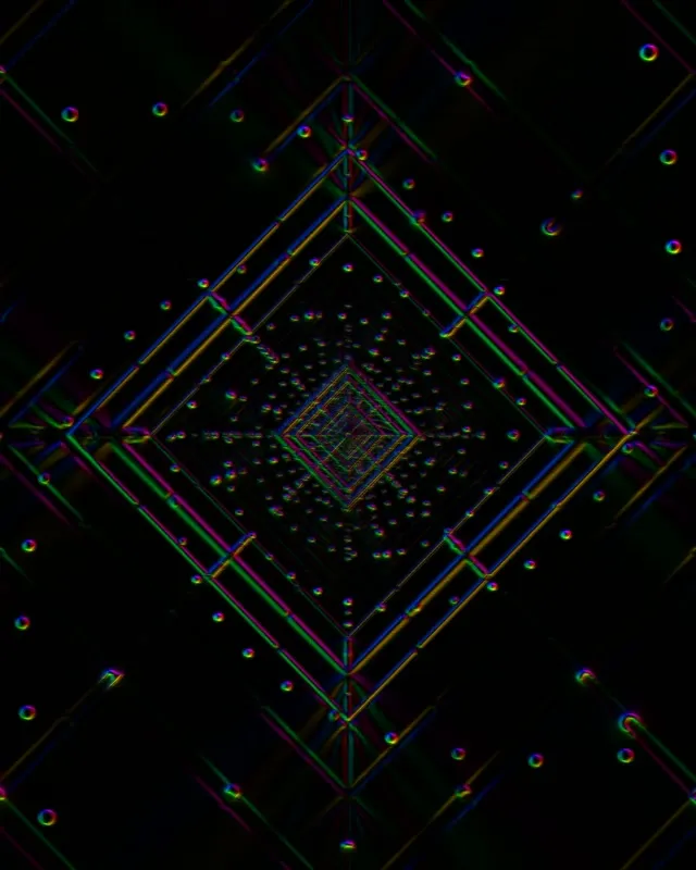 neon tunnel 4:5 instagram 60fps screensaver vj loop magenta cyan symmetrical mandala vortex