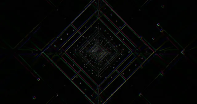 4k uhd 60fps screensaver neon tunnel vj loop pc geometric kaleidoscope