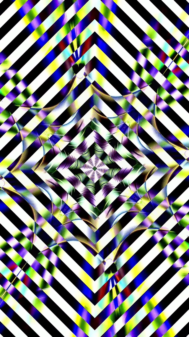 Neon tunnel diamond vortex 9:16 Reels 60fps screensaver motion background