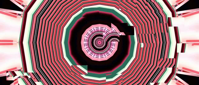 21:9 Ultrawide neon tunnel 60fps screensaver vj loop pink spiral kaleidoscope