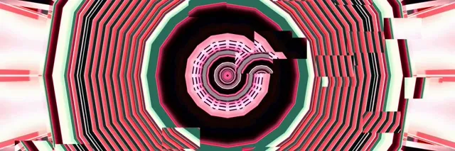 3:1 Triple Wide neon tunnel 60fps screensaver live wallpaper pink geometric tunnel