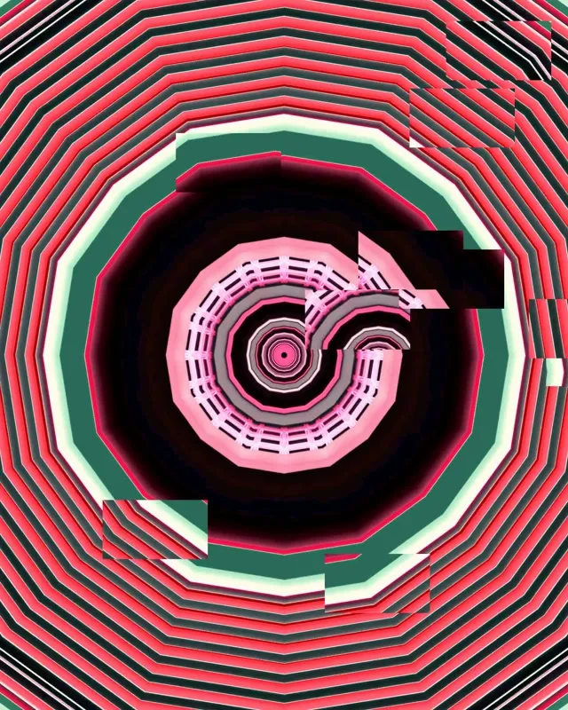 4:5 Instagram neon tunnel 60fps screensaver vj animation pink kaleidoscope burst