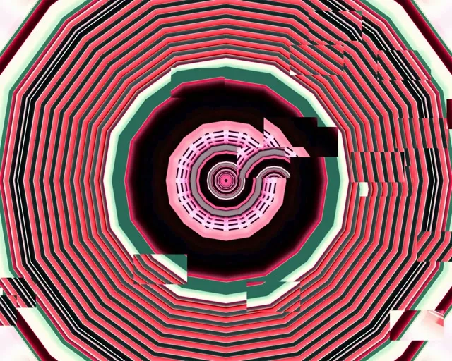 5:4 Industrial neon tunnel 60fps screensaver background for edits pink mandala