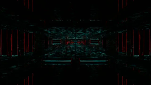 4k uhd 60fps screensaver neon tunnel vj loop red cyan