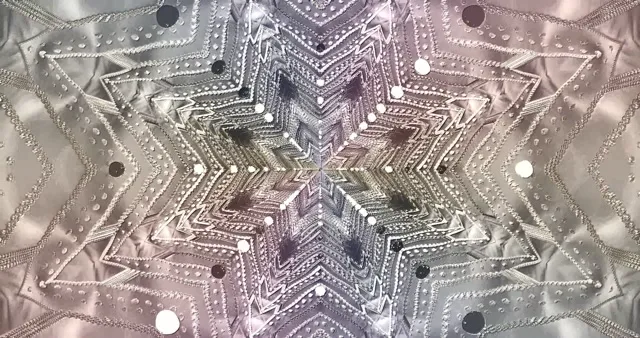 4k uhd 60fps screensaver neon tunnel vj loop silver geometric