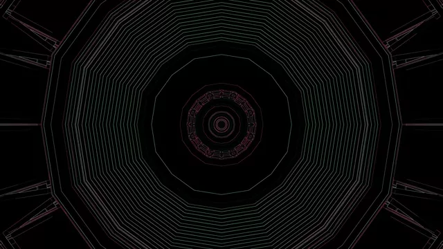 4k uhd 60fps screensaver neon tunnel vj loop windows 11 geometric vortex