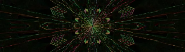 neon tunnel cyan diamond 32:9 super ultrawide 60fps screensaver vj loop