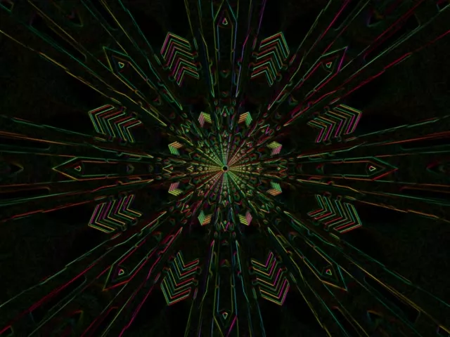 neon tunnel blue chevron 4:3 classic 60fps screensaver background for edits