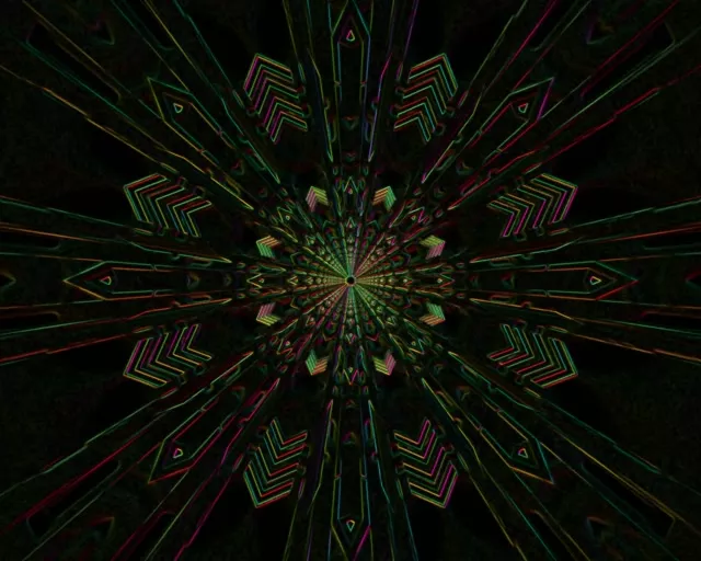 neon tunnel cyan crystal 5:4 industrial 60fps screensaver vj animation