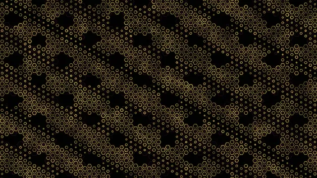 4K UHD 60fps Screensaver PC Gold Hexagon VJ Loop