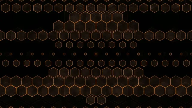 4K UHD 60FPS Screensaver PC - Golden Hexagon VJ Loop