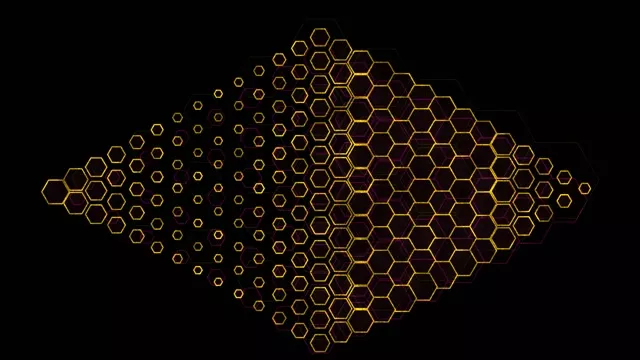 4K UHD 60fps Screensaver PC Hexagon VJ Loop