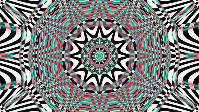 4K UHD 60fps Screensaver PC Neon Tunnel VJ Loop Geometric