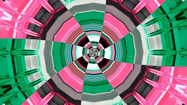 4K UHD 60fps Screensaver PC Neon Tunnel VJ Loop Hypnotic Concentric Circles