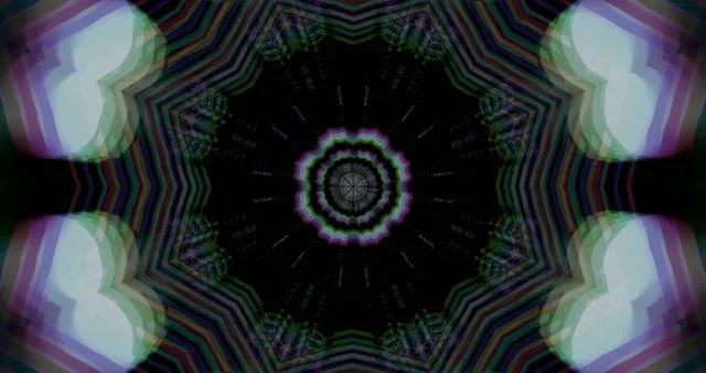 4K UHD 60fps Screensaver PC Neon Tunnel VJ Loop Purple Green