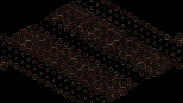 4K UHD 60fps Screensaver PC Orange Hexagon VJ Loop