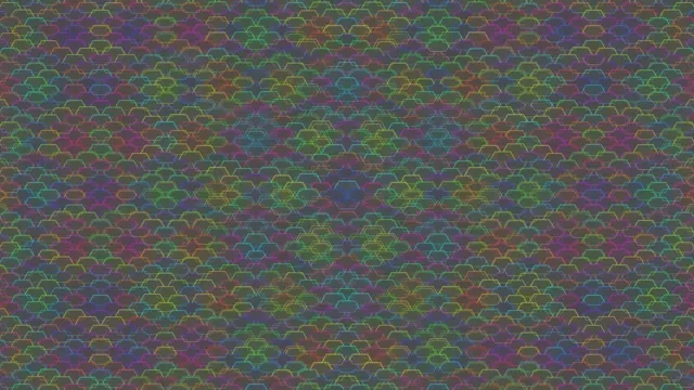 4K UHD 60FPS Screensaver PC | Pulsing Magenta Cyan Hexagon VJ Loop