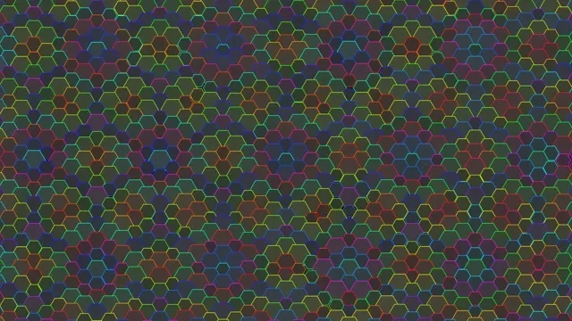 4K UHD 60fps Screensaver PC | Pulsing Neon Hexagon VJ Loop