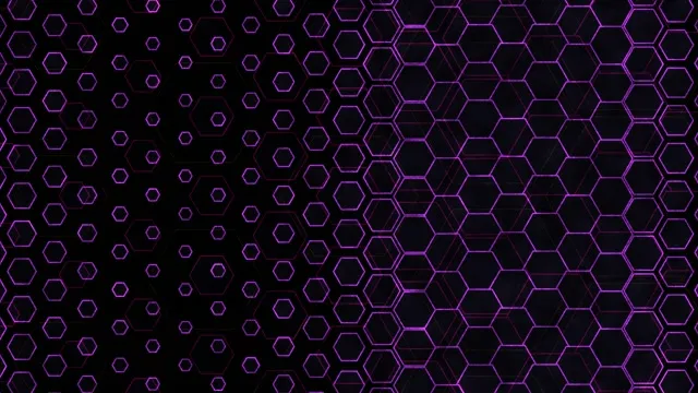 4K UHD 60FPS Screensaver PC - Purple Hexagon VJ Loop