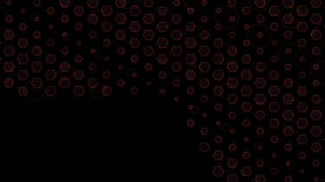 4K UHD 60FPS Screensaver PC - Red Hexagon VJ Loop