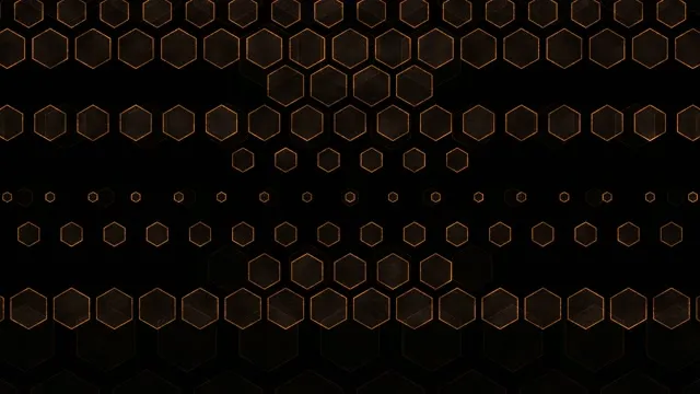 4K UHD 60fps Screensaver PC - VJ Loop Golden Hexagons