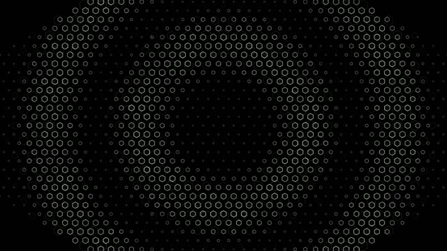 4K UHD 60fps Screensaver PC VJ Loop Gray Hexagons