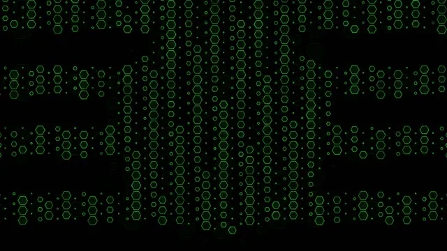 4K UHD 60fps Screensaver PC VJ Loop Green Hexagon