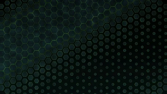 4K UHD 60fps Screensaver PC VJ Loop Green Hexagon