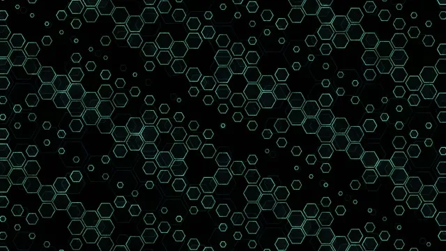 4K UHD 60fps Screensaver PC VJ Loop Green Hexagons