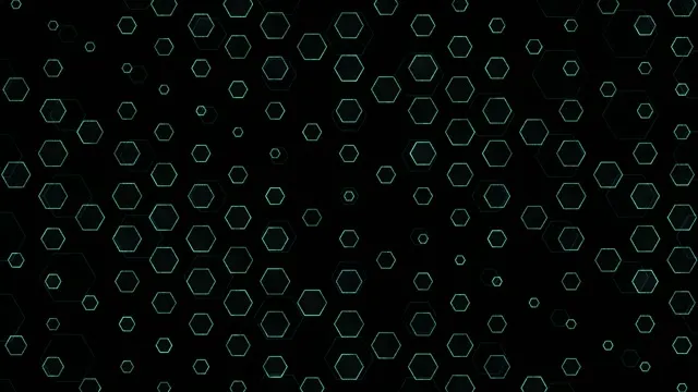 4K UHD 60fps Screensaver PC VJ Loop Green Hexagons