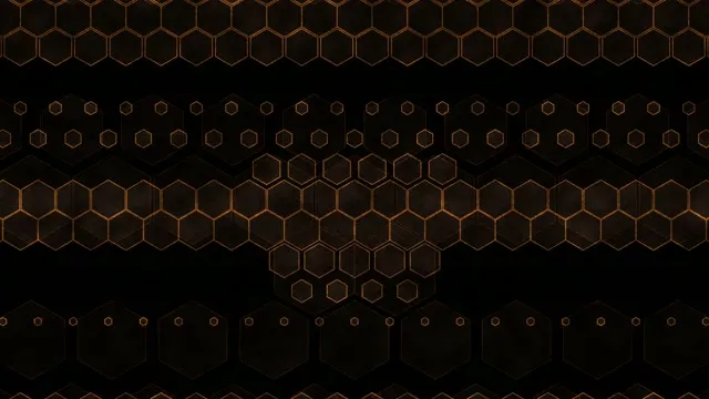 4K UHD 60fps Screensaver PC - VJ Loop Orange Hexagons