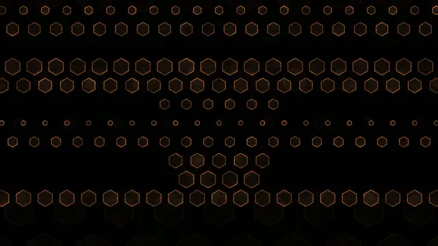 4K UHD 60fps Screensaver PC | VJ Loop Orange Hexagons