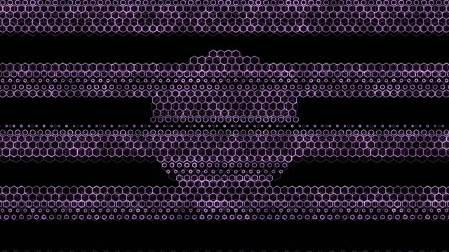 4K UHD 60fps Screensaver PC VJ Loop Purple Hexagon