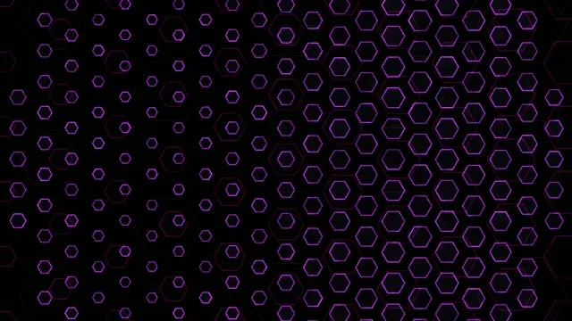 4K UHD 60fps Screensaver PC VJ Loop Purple Hexagons