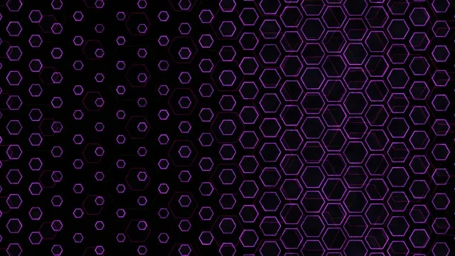 4K UHD 60fps Screensaver PC VJ Loop Purple Hexagons