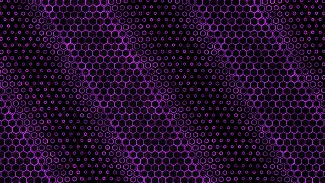 4K UHD 60fps Screensaver PC VJ Loop Purple Hexagons
